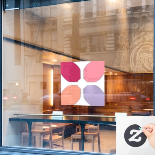 フラワークロス ウィンドウサイン (カフェ窓)