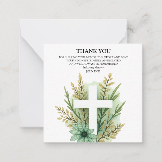 フラワークロス ノートカード (正面)