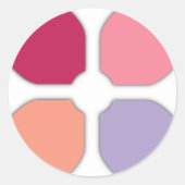 フラワークロス ラウンドシール (正面)