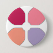 フラワークロス 缶バッジ (正面)