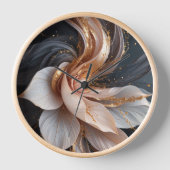 フラワークロック 壁時計 (正面)