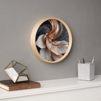 フラワークロック 壁時計