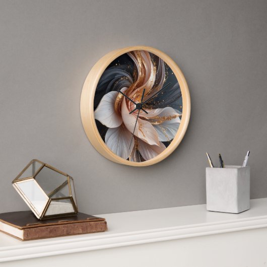 フラワークロック 壁時計 (オフィス)