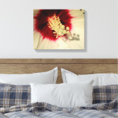 フラワークローズアップフォトアート独身のポスター キャンバスプリント (インサイチュ (寝室))