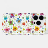 フラワークールグラフィックカラフルアートiPhoneケース Case-Mate iPhoneケース (裏面 (横))