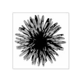 フラワーグラフィカルなタンポポ装飾 ラバースタンプ (インプリント)