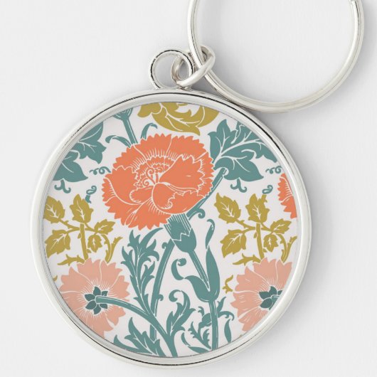 フラワーグラフィックヴィンテージ キーホルダー (正面)