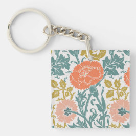 フラワーグラフィックヴィンテージ キーホルダー
