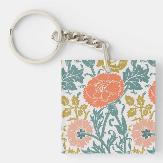 フラワーグラフィックヴィンテージ キーホルダー (正面)