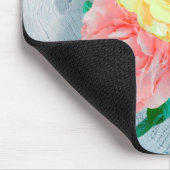 フラワーグリーンシェンバラタン マウスパッド (コーナー)