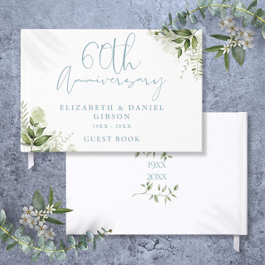 フラワーグリーン60周年結婚記念 ゲストブック