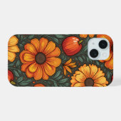 フラワーケース iPhone 15ケース (裏面横)