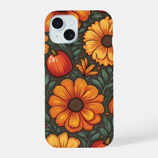 フラワーケース iPhone 15ケース (裏面)