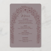 フラワーゲートレッドアー結婚チーズ メニュー (裏面)