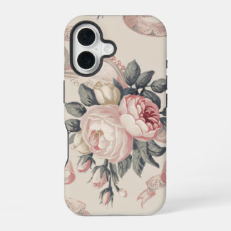 フラワーコケット柄 iPhone 16ケース