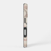フラワーコケット柄 iPhone 16ケース (右側面)