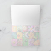 フラワーコラージガーデンフローラ空白のすべての行事 シーズンカード (内部)