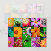 フラワーコラージガーデンフローラ空白のすべての行事 ポストカード (正面/裏面)