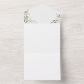 フラワーコロラリースリース春結婚 オールインワン招待状 (内側)