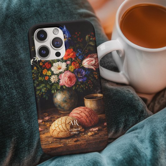 フラワーコンチャの静物画 | モノグラム Case-Mate iPhoneケース