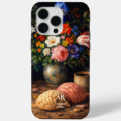 フラワーコンチャの静物画 | モノグラム Case-Mate iPhoneケース (裏面)