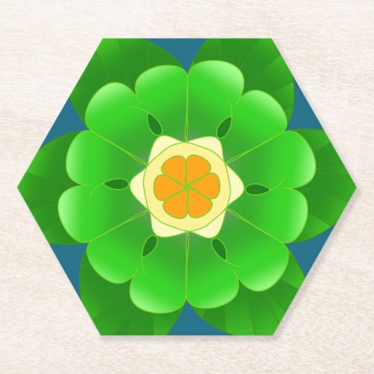 フラワーコースター1バイブラックライオン創造 ペーパーコースター (正面)