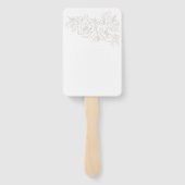 フラワーコーナーのエレガントな結婚式 ハンドファン (裏面)