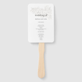 フラワーコーナーのエレガントな結婚式 ハンドファン