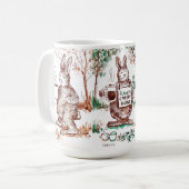 フラワーコーヒーハグマグ コーヒーマグカップ (正面左)