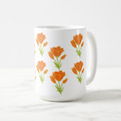 フラワーコーヒーマグティーポット コーヒーマグカップ (正面右)