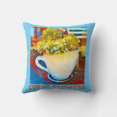 フラワーコーヒーマグ植木機 クッション (裏面)