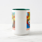 フラワーコーヒーマグ植木機 ツートーンマグカップ (中央)