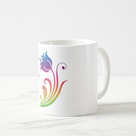 フラワーコーヒーマグ コーヒーマグカップ (正面右)