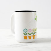 フラワーコーヒーマグ ツートーンマグカップ (正面左)