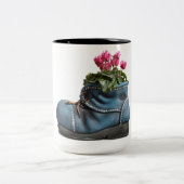 フラワーコーヒーマグ ツートーンマグカップ (中央)