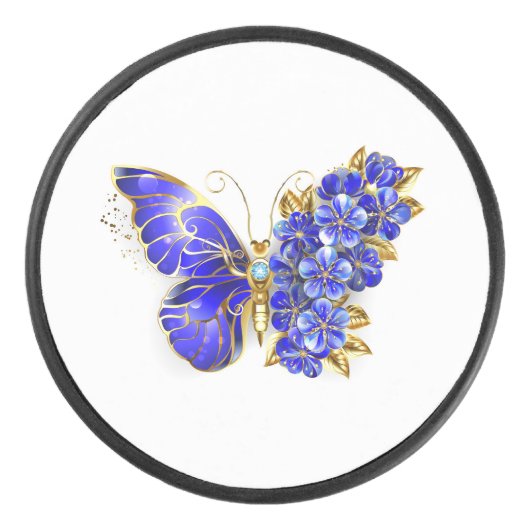 フラワーサファイアバタフライ アイスホッケーパック (正面)