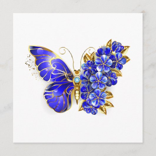 フラワーサファイアバタフライ アドバイスカード (正面)