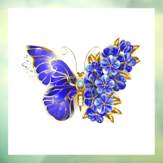 フラワーサファイアバタフライ ウィンドウサイン (シート3)