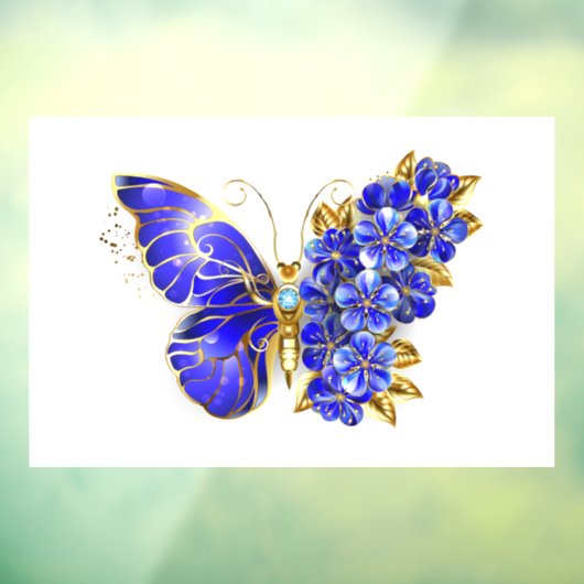 フラワーサファイアバタフライ ウィンドウサイン (シート3)