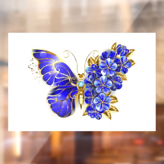 フラワーサファイアバタフライ ウィンドウサイン (シート2)