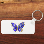 フラワーサファイアバタフライ キーホルダー (正面)