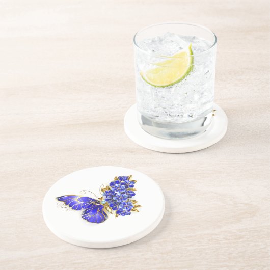 フラワーサファイアバタフライ コースター (側面)