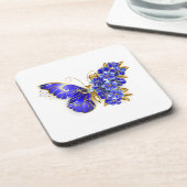 フラワーサファイアバタフライ コースター (左側)