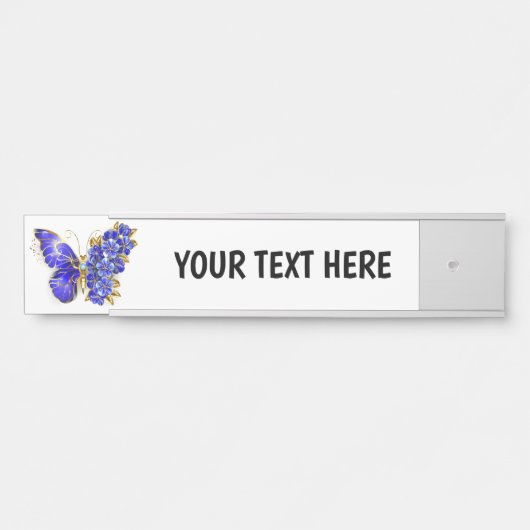 フラワーサファイアバタフライ サインプレート (正面)