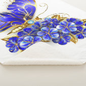 フラワーサファイアバタフライ シェルパブランケット (3/4)