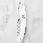 フラワーサファイアバタフライ ソムリエナイフ (正面)