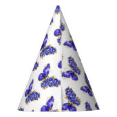 フラワーサファイアバタフライ パーティーハット (裏面)