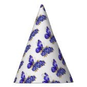 フラワーサファイアバタフライ パーティーハット (右)