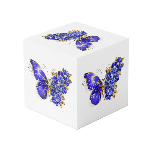 フラワーサファイアバタフライ フォトキューブ (裏面アングル)