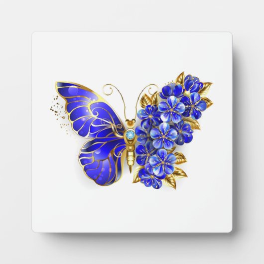 フラワーサファイアバタフライ フォトプラーク (正面)